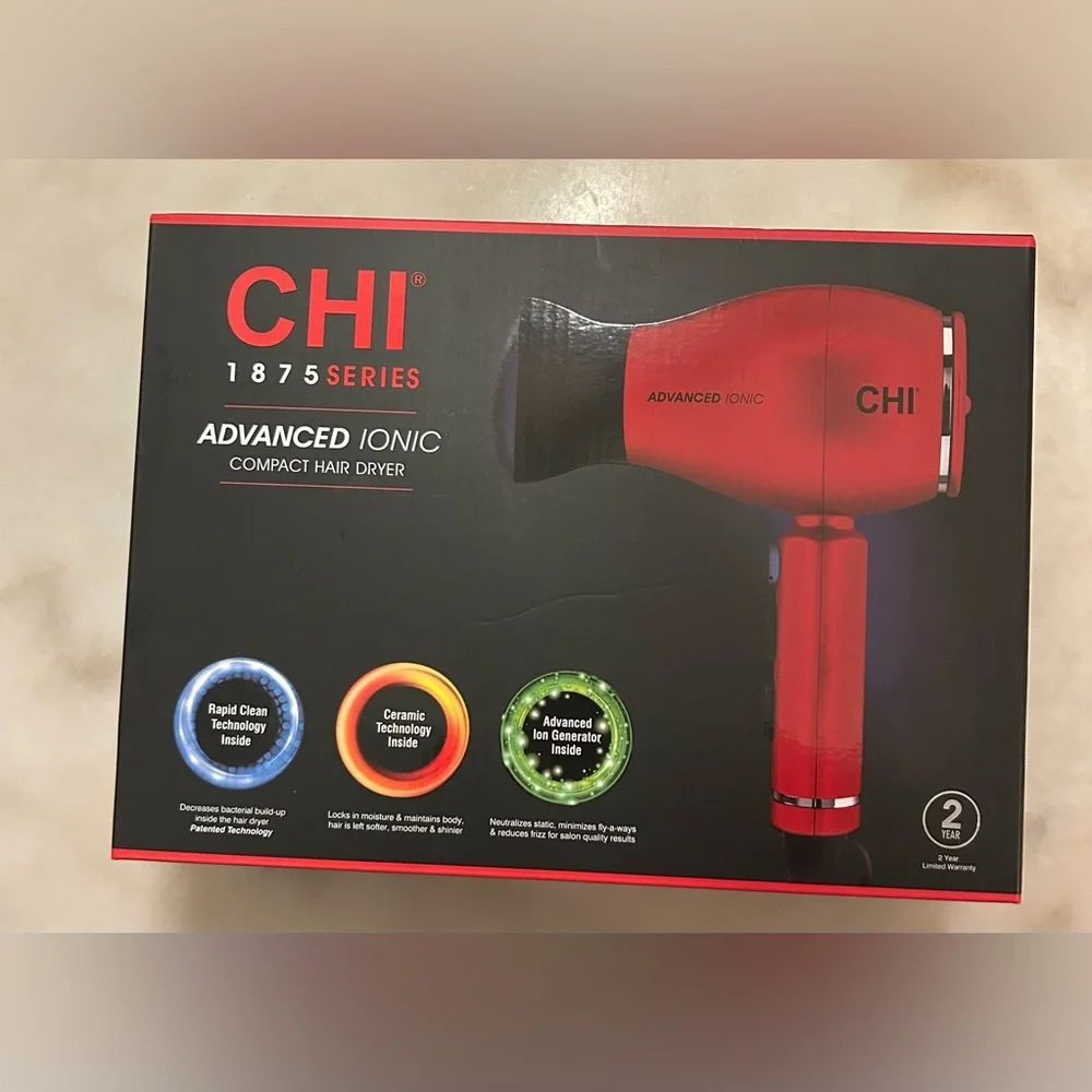 Chi 1875 Series Advanced Ionic Compact Hair Dryer New!!🔥